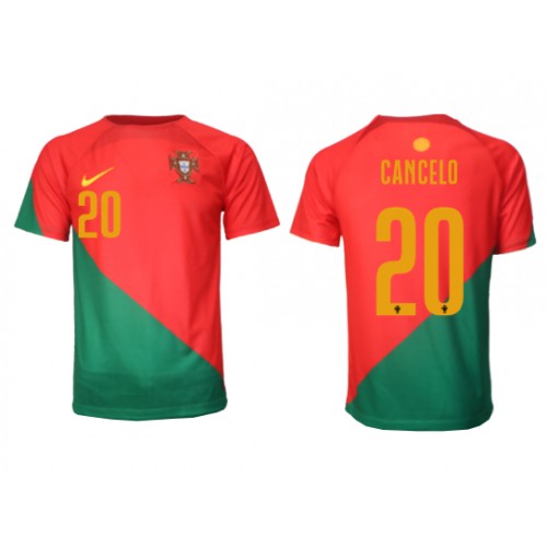 Echipament fotbal Portugalia Joao Cancelo #20 Tricou Acasa Mondial 2022 maneca scurta